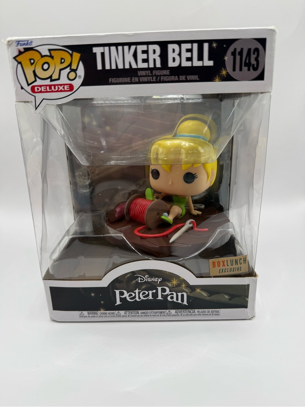 Funko Pop! Deluxe Disney Peter Pan Tinker Bell on Spool #1143 BoxLunch Exclusive